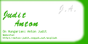 judit anton business card